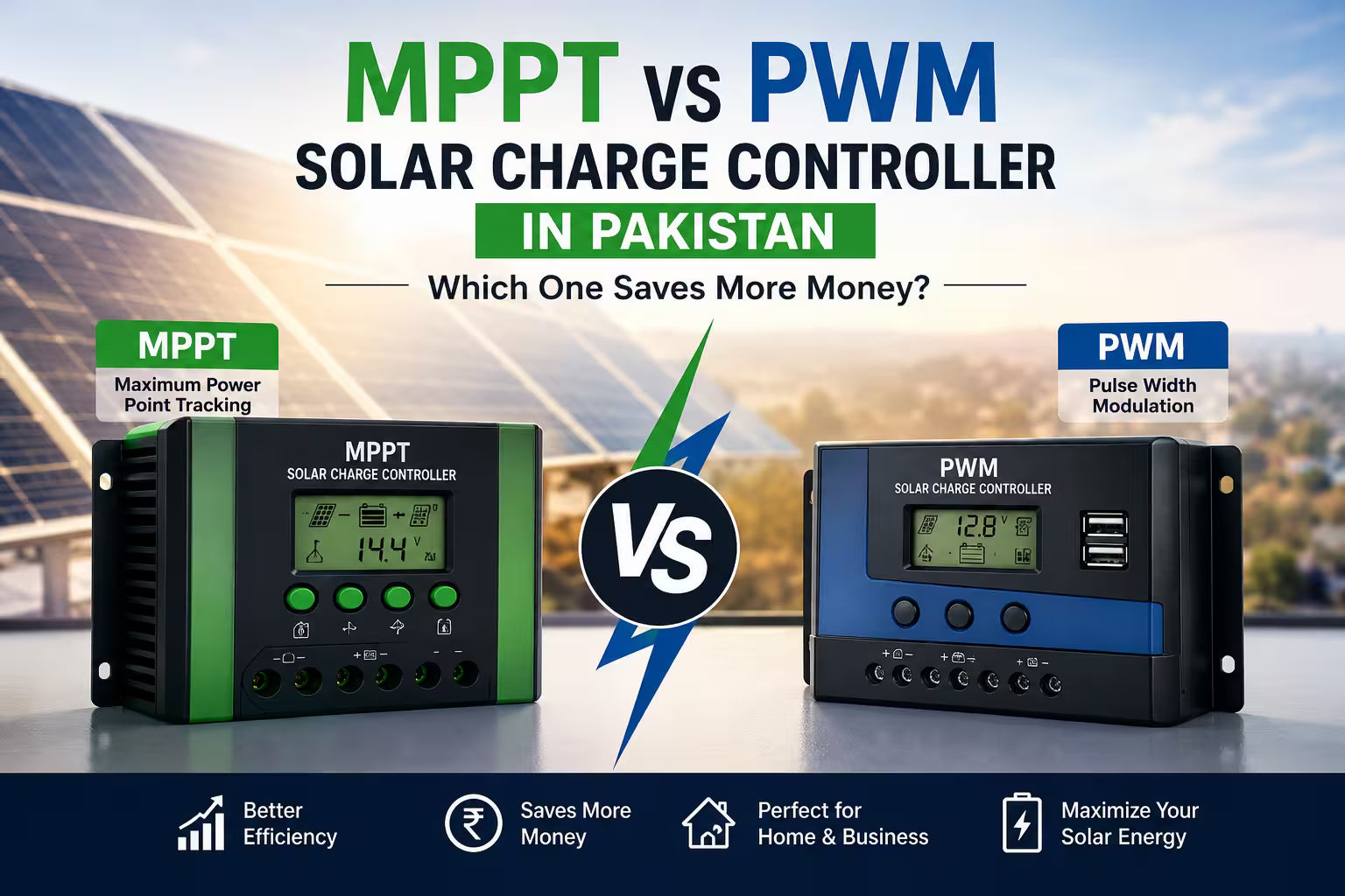 MPPT vs PWM Solar Charge Controller in Pakistan: Which One Saves More Money?