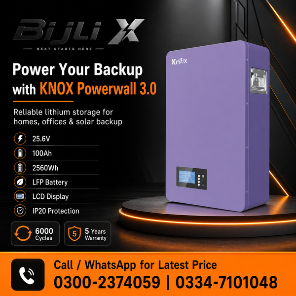 Knox Powerwall 3.0 25.6V 100Ah Lithium Battery