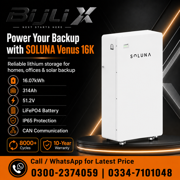 Soluna Venus 16K Pack LV 16.07kWh IP65 Lithium Battery