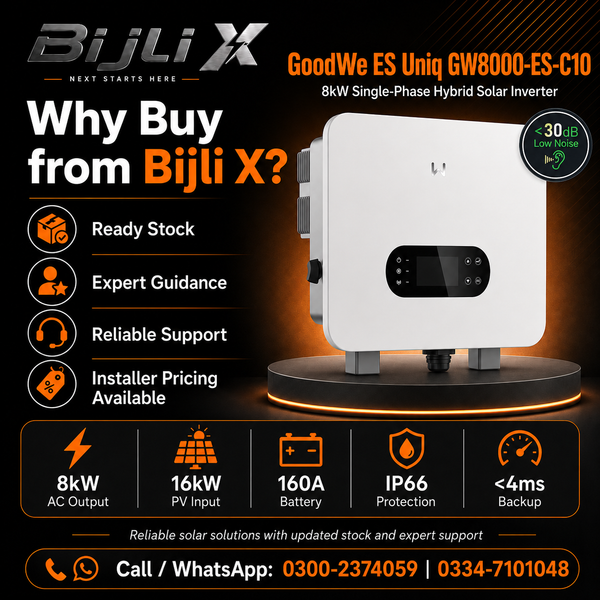GoodWe ES Uniq 8kW Hybrid Solar Inverter (GW8000-ES-C10)
