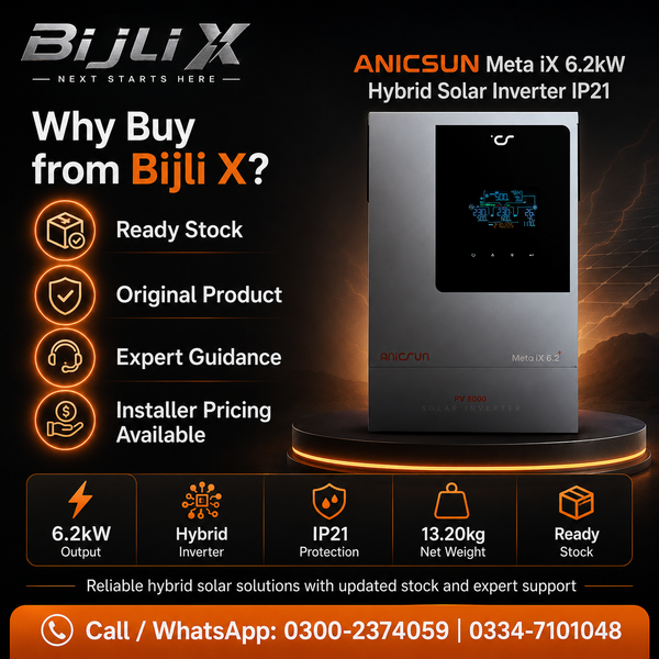 ANICSUN Meta iX 6.2kW Hybrid Solar Inverter IP21
