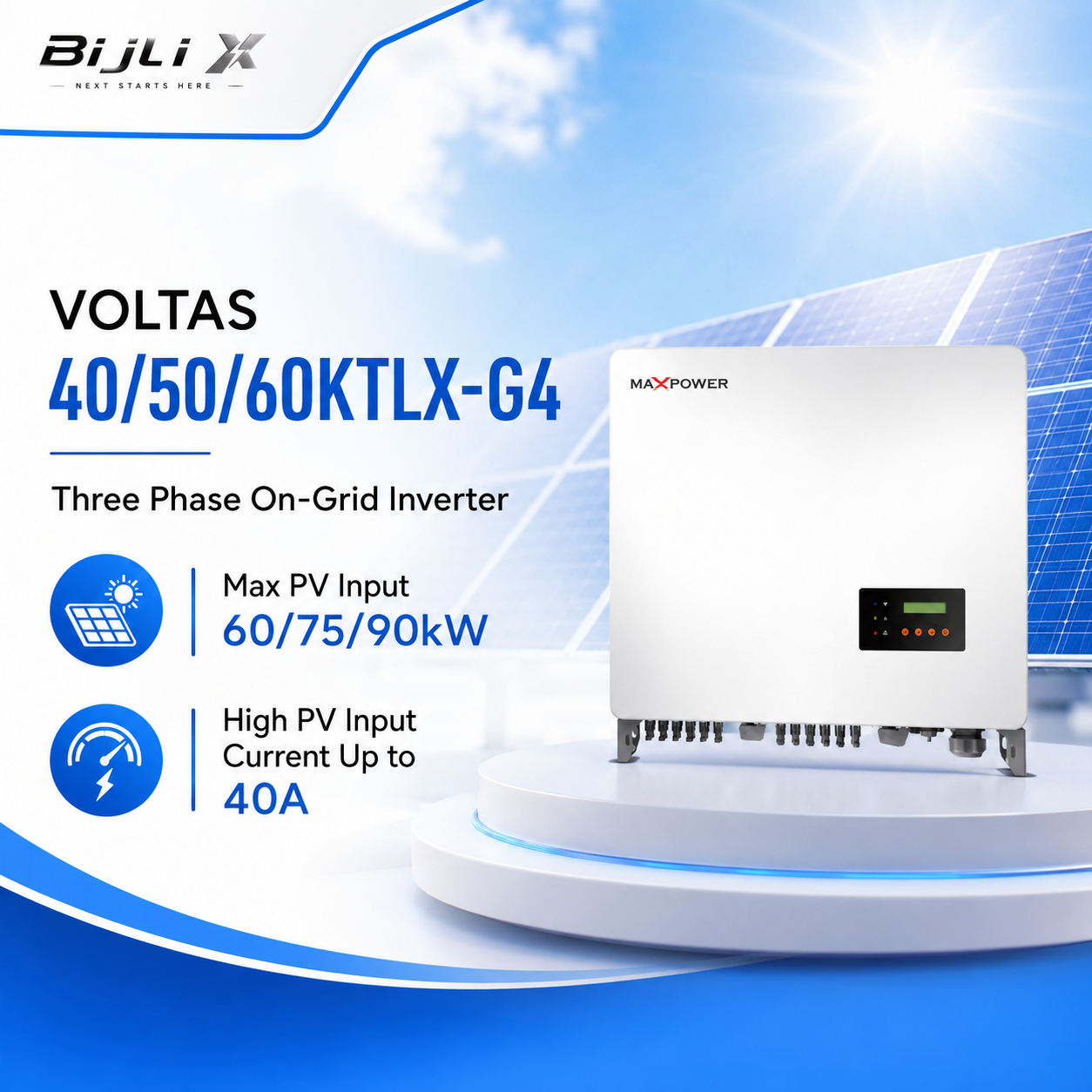 Voltas 60 KTLX-G4 On-Grid String Inverter