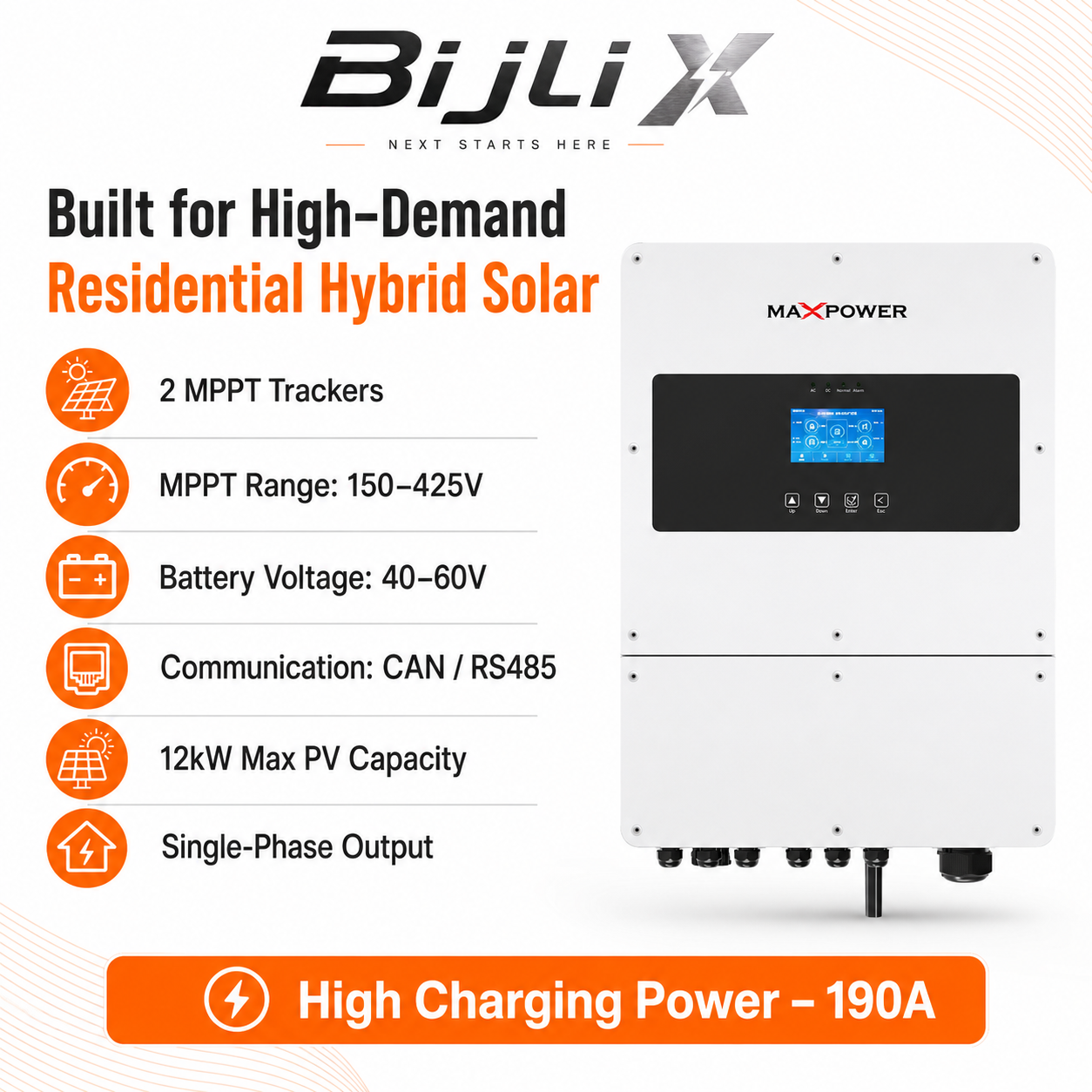 Voltas 8K-H4 Hybrid Solar Inverter