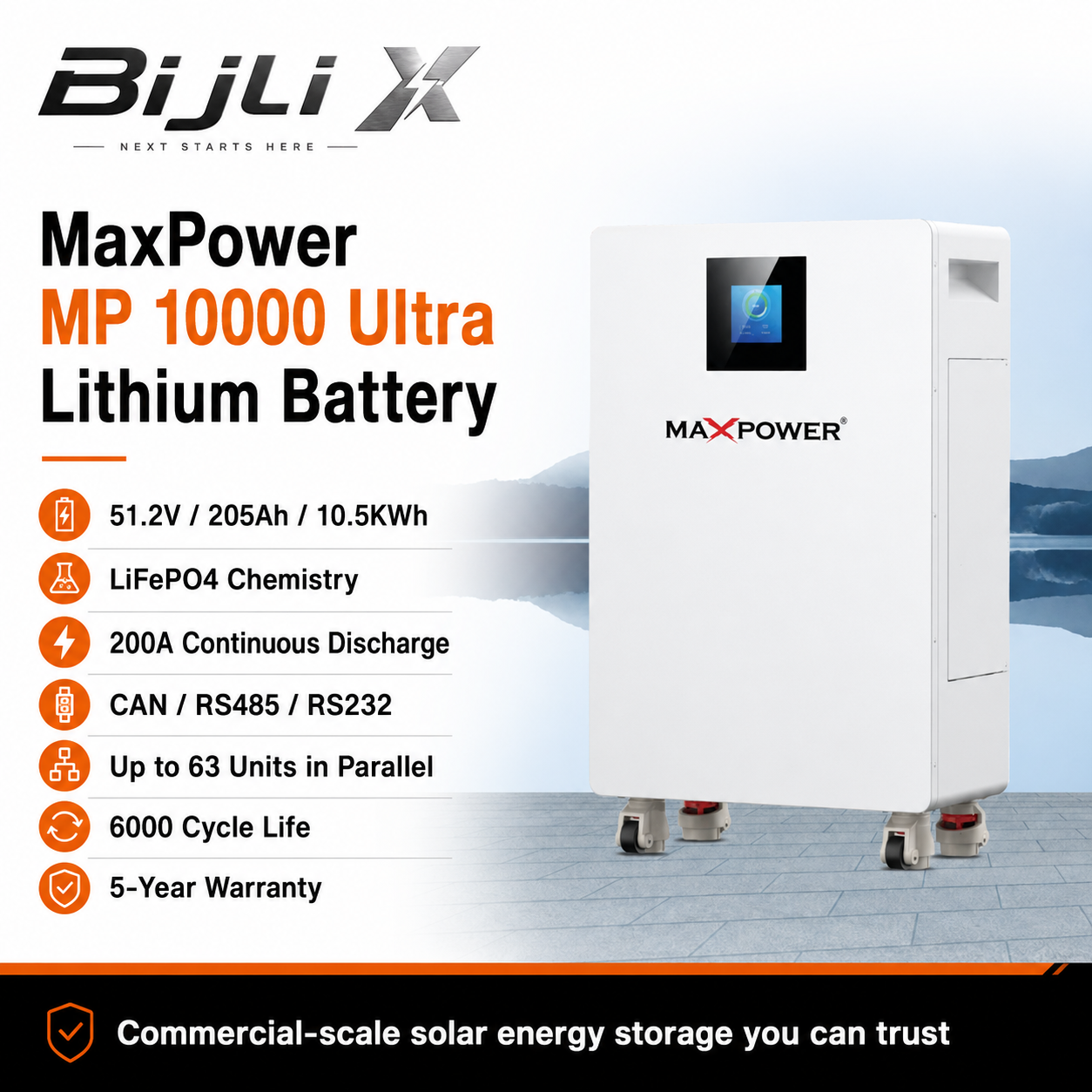 MaxPower MP 10000 Ultra Lithium Battery