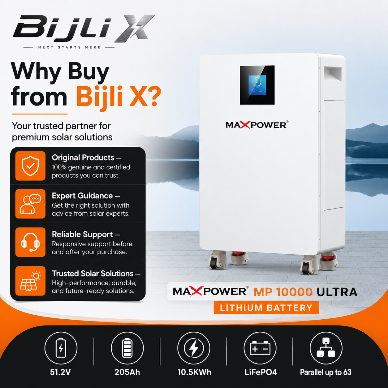 MaxPower MP 10000 Ultra Lithium Battery