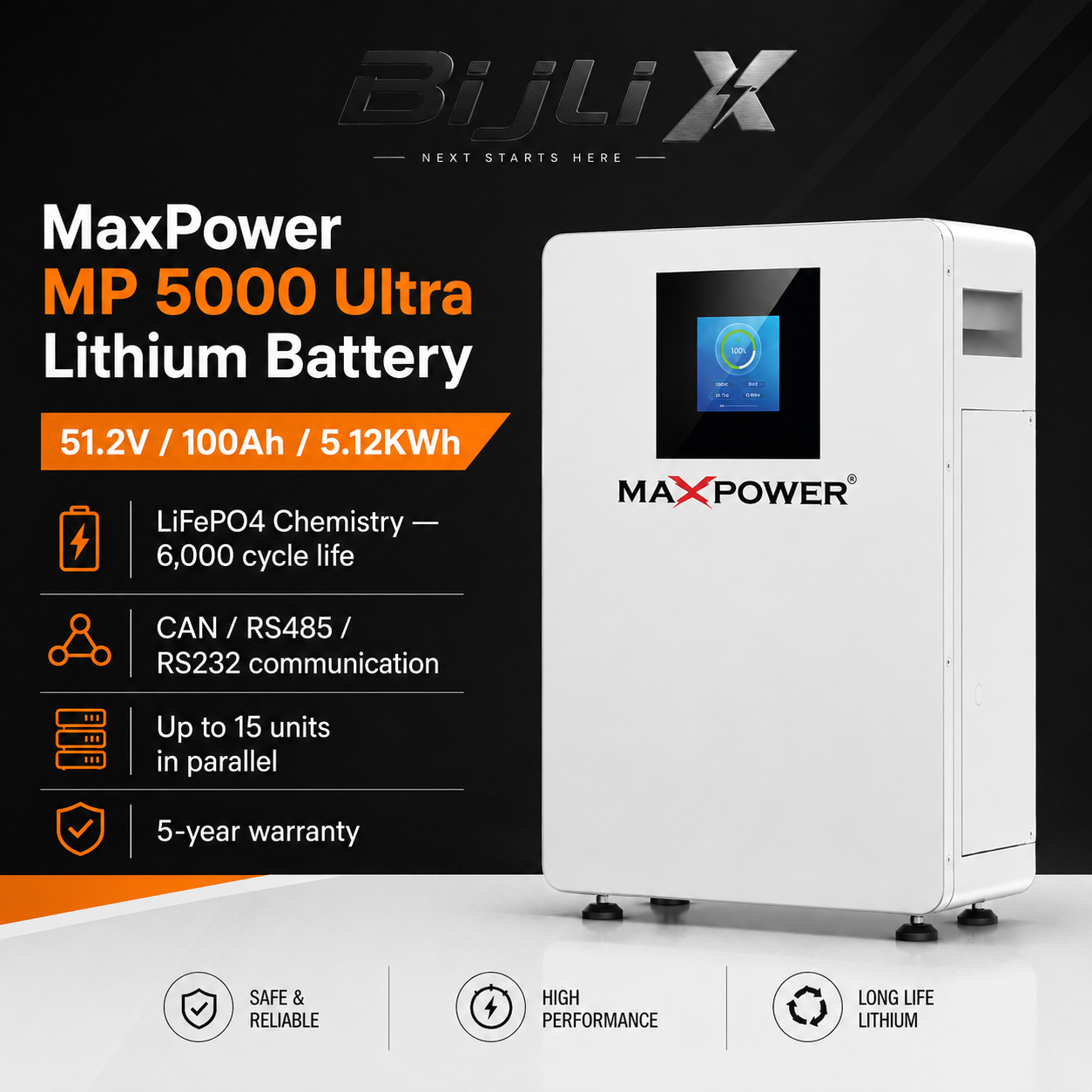 MaxPower MP 5000 Ultra Lithium Battery