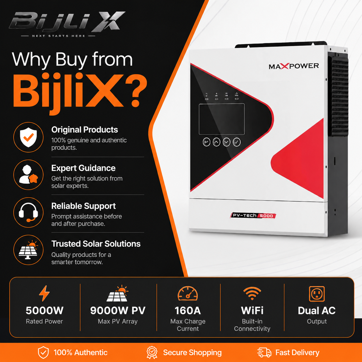 MaxPower PV Tech 6000 Hybrid Inverter