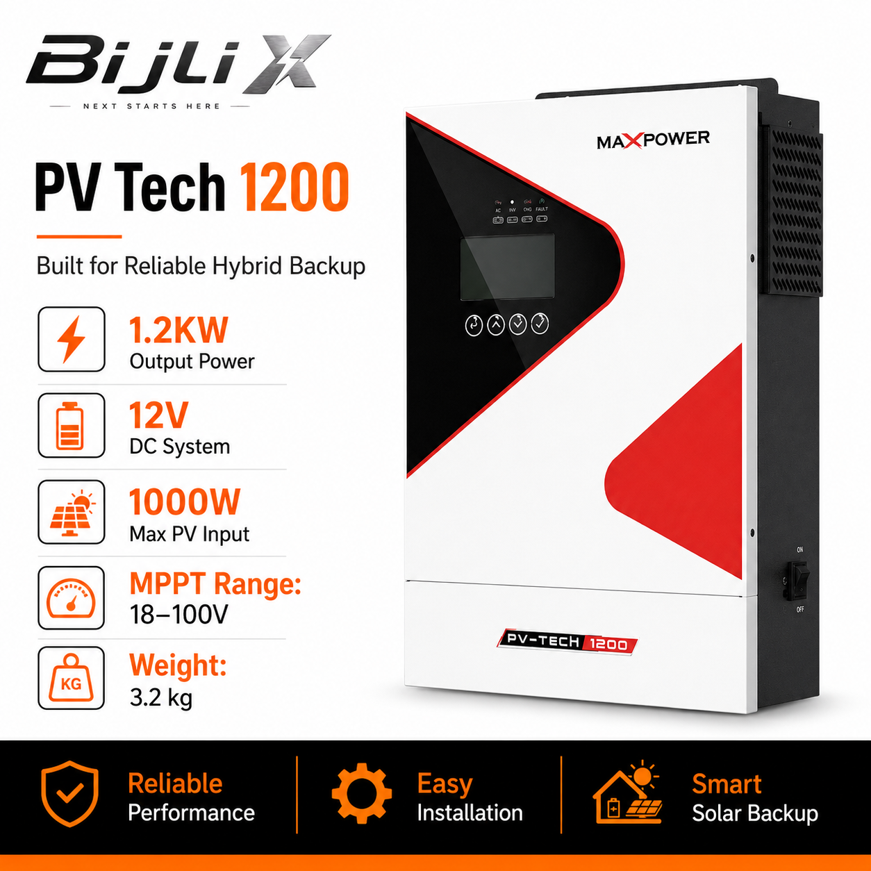 MaxPower PV Tech 1200 Hybrid Inverter