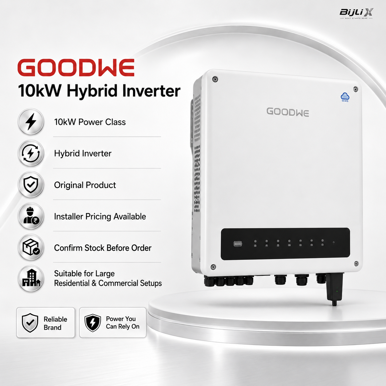 GoodWe 10kW Hybrid Solar Inverter