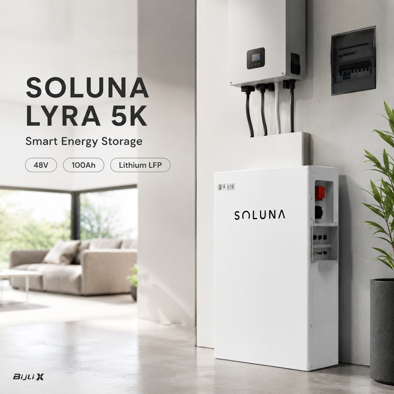 Soluna Lyra 5K 48V 100Ah Lithium Battery