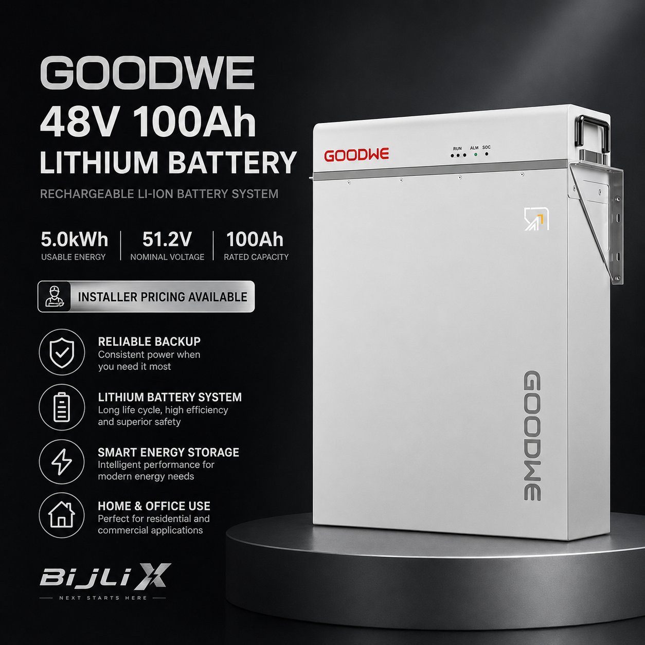 GoodWe 48V 100Ah Lithium Battery