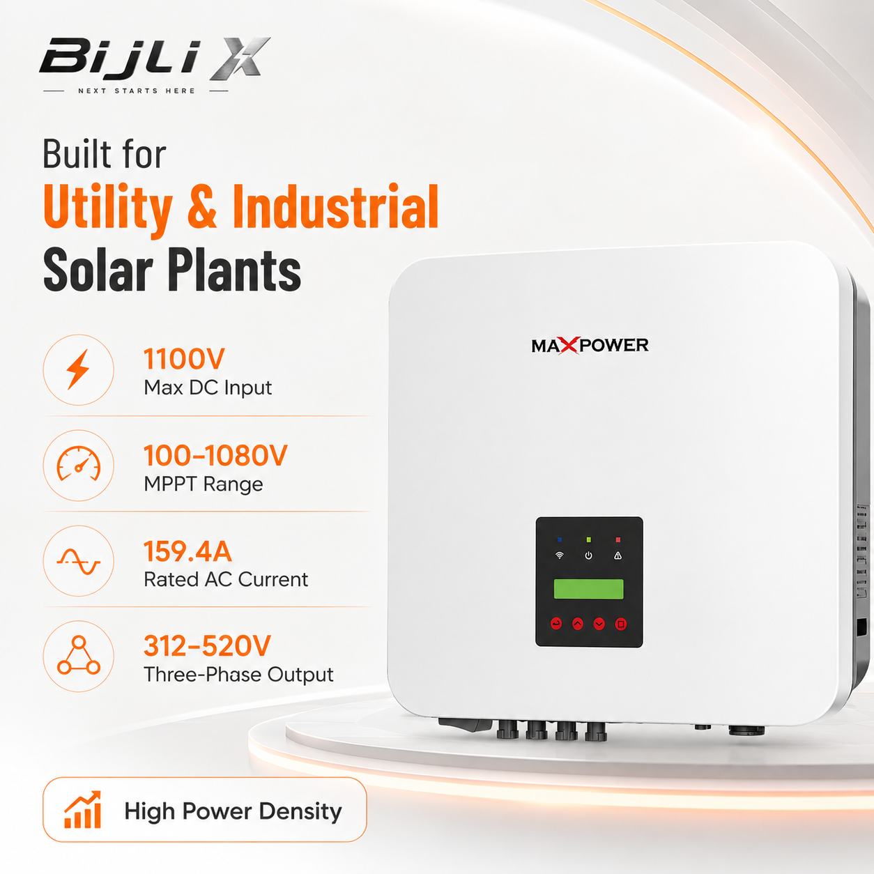 Voltas 110 KTLX-G4 On-Grid String Inverter