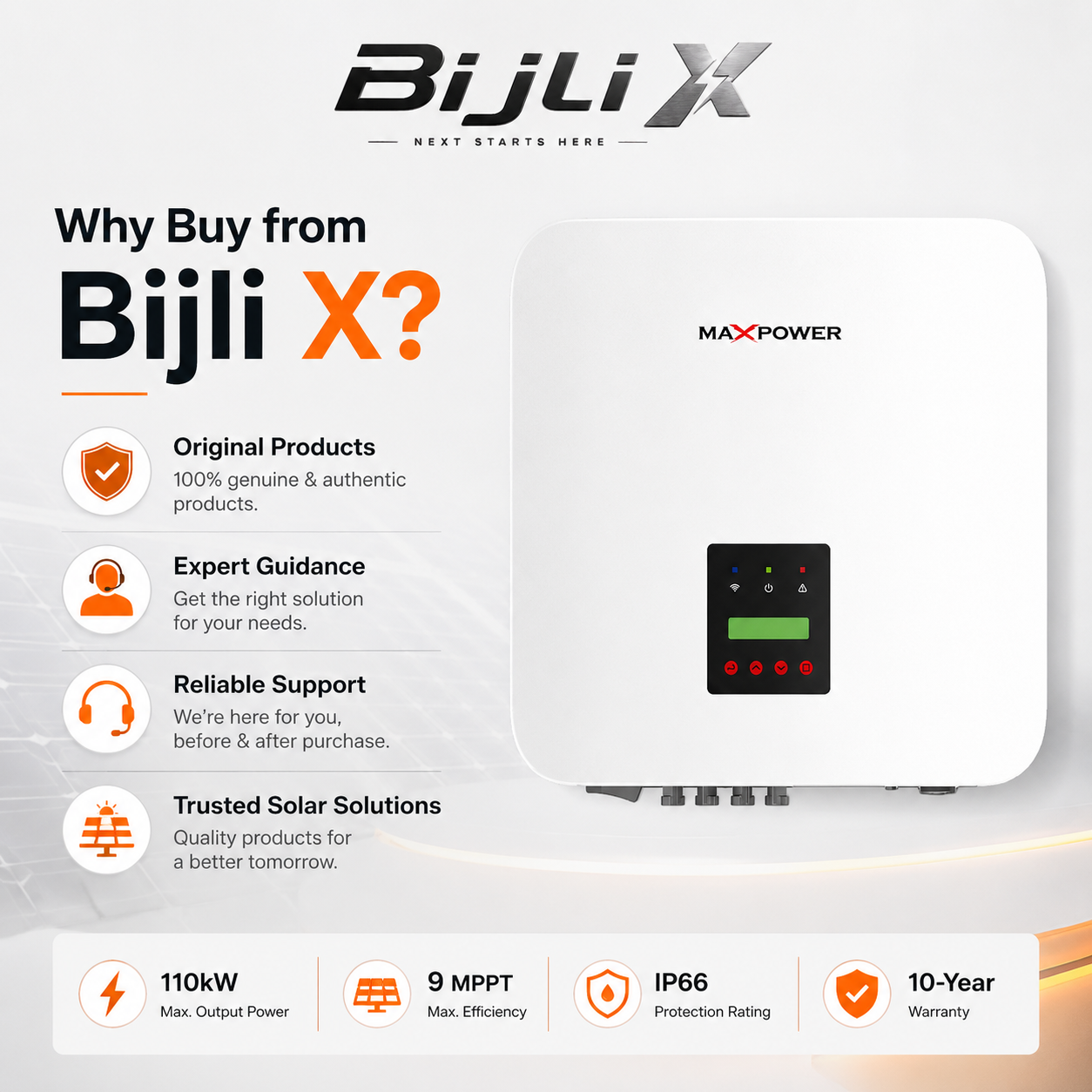 Voltas 110 KTLX-G4 On-Grid String Inverter