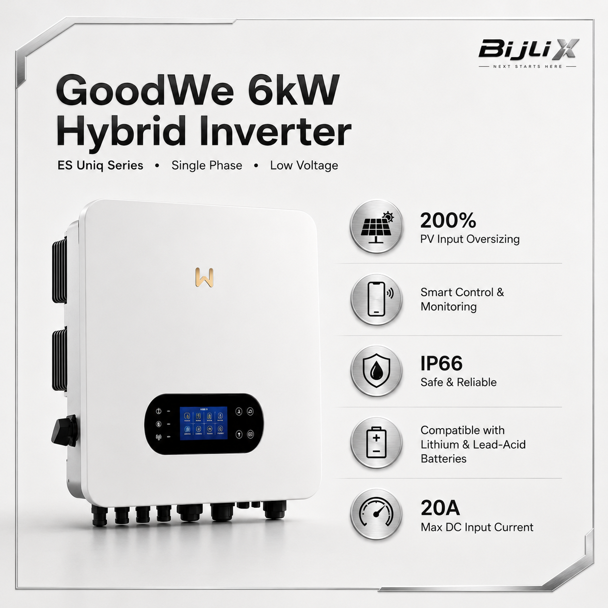GoodWe 6kW Hybrid Solar Inverter